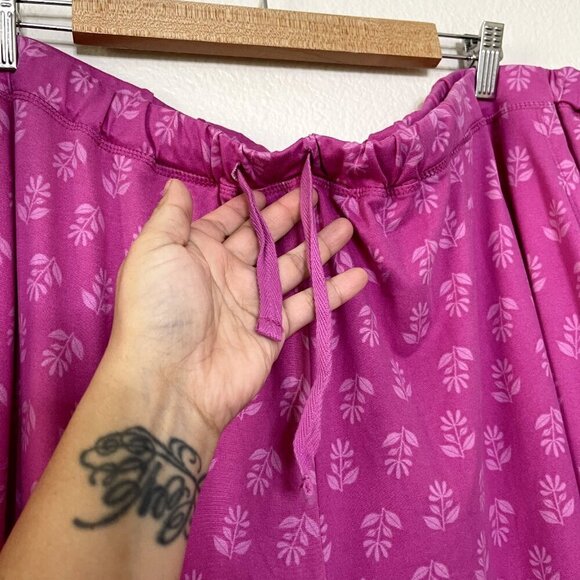 Addison Meadow Pajama Set 3X Whisper Knit Henley Pants Floral Pink Pockets NWOT - Picture 11 of 14